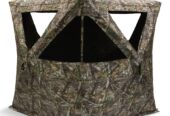 Rhino 500 5-Sided See Through Portable 3 Person Hunting Blind/Tent, RealTree Edge Camo, 90 x 90-in