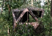 Rhino 500 5-Sided See Through Portable 3 Person Hunting Blind/Tent, RealTree Edge Camo, 90 x 90-in