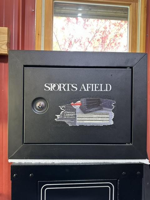 Gun Cabinet Set – Upper Storage + Full‑Size Lower Cabinet – Excellent Condition